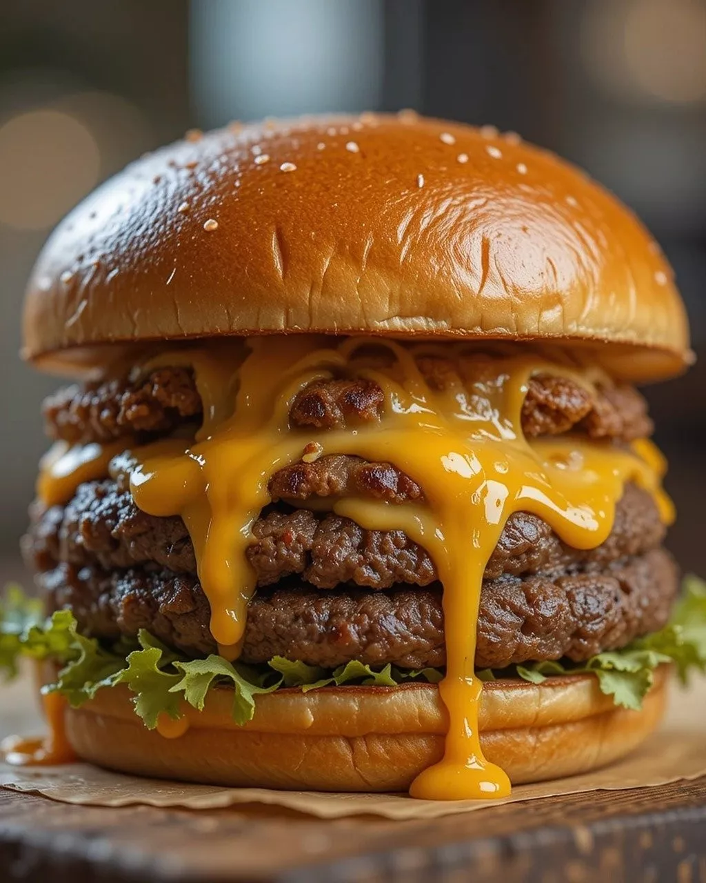 Freshly grilled burger from Harworth Express in Harworth