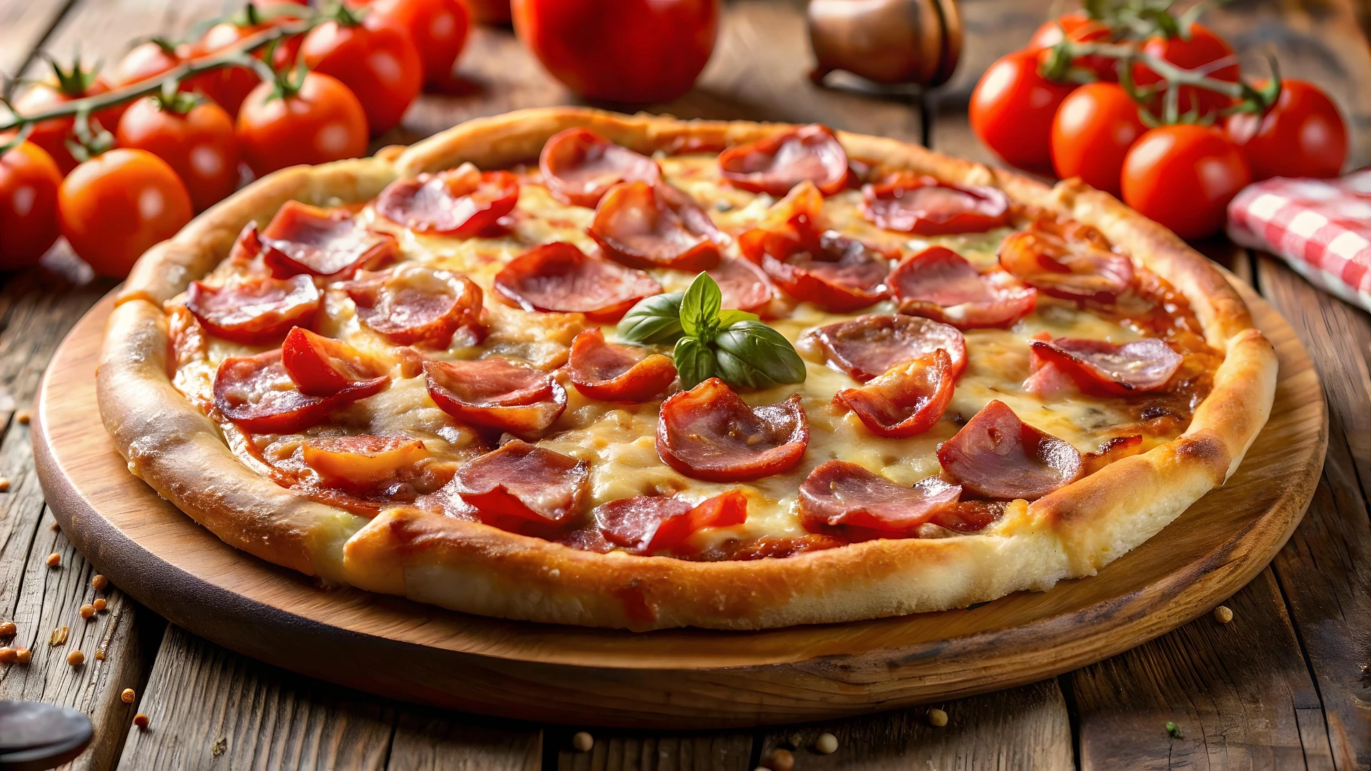 Italian-inspired pizza straight out of the oven at Harworth Express